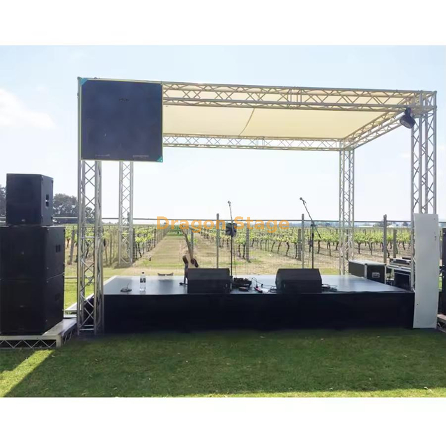 Portable Modular Truss Kits for Quick Assembly Aluminum Stage 4x4x3m