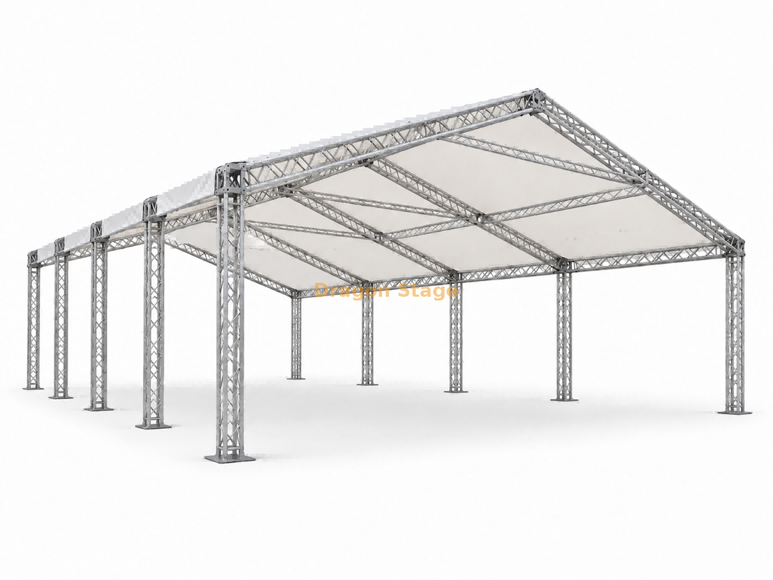 24x24x6m Aluminum Truss Tent Structure with Pyramid Roof and Waterproof PVC Cover