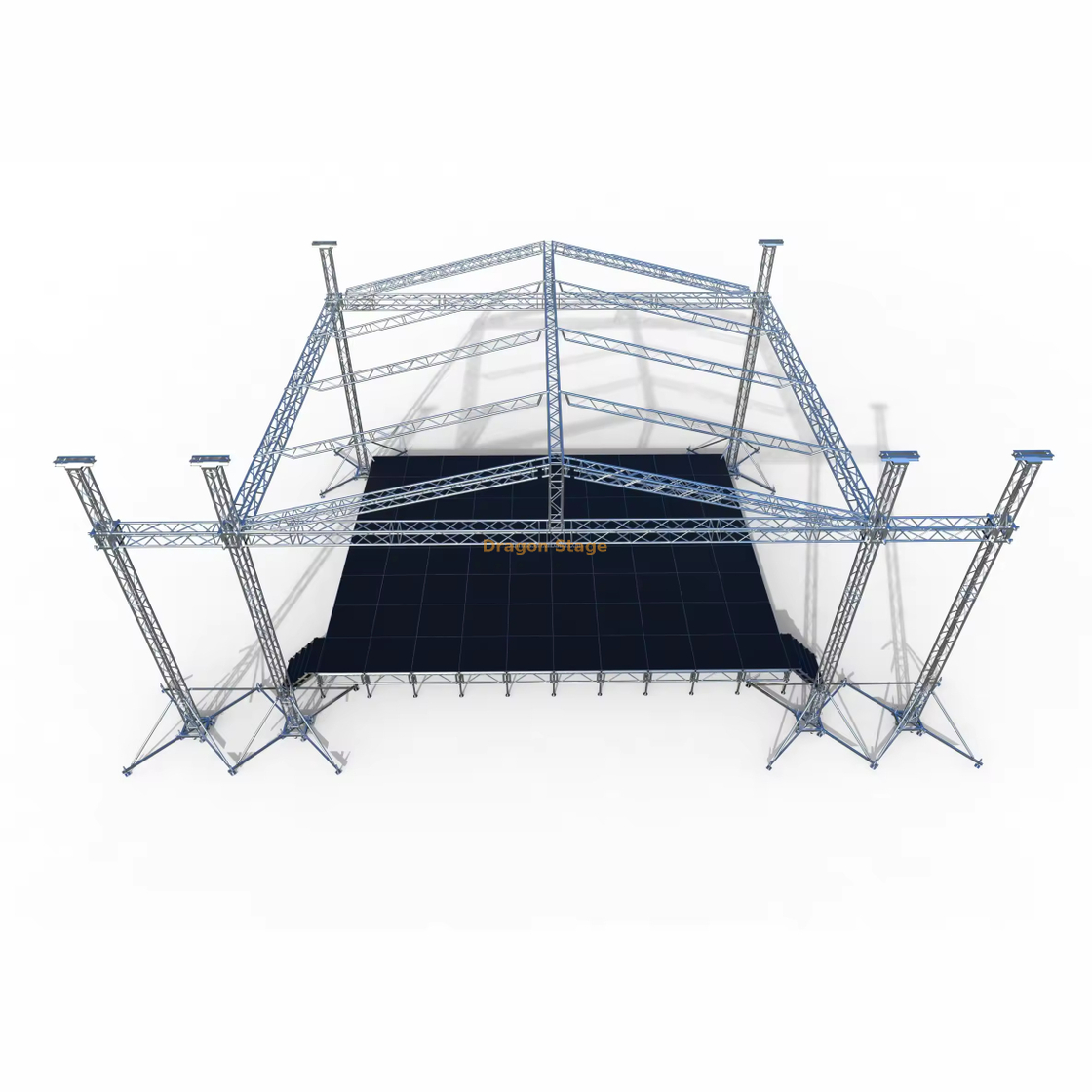 Aluminum Silver Outdoor Stand Event Truss with Roof 10x10x9m