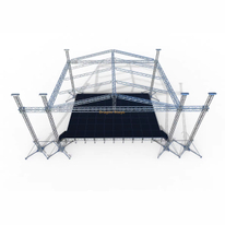 Aluminum Silver Outdoor Stand Event Truss with Roof 10x10x9m