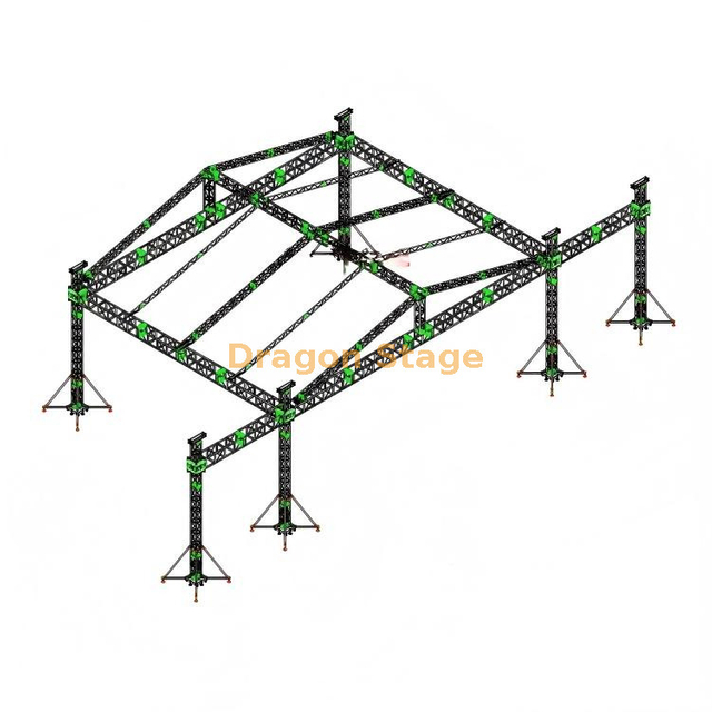 African Outdoor Concert Roof Speaker Truss Stage 14x10x7m