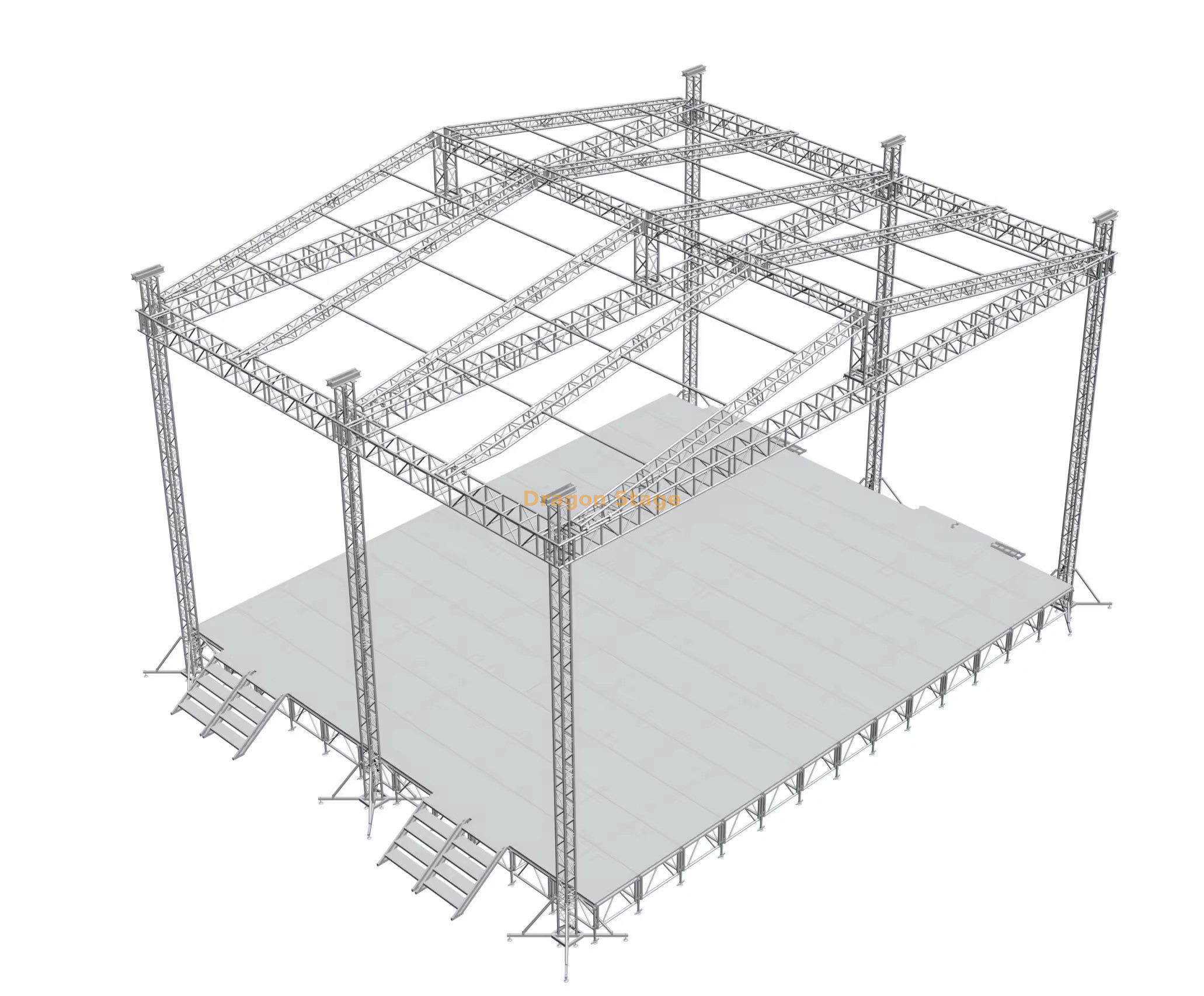 Aluminium Event Concert & Festival Roof Truss Stage System 40x16x8m