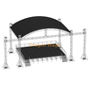 12x8x9m Heavy-Duty Aluminum Curved Roof Stage Truss System with Speaker Wings