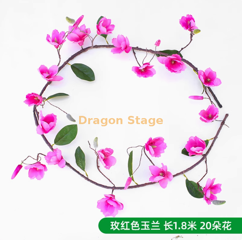 玫红色 玉兰花（一条）