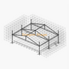 36m Ringlock Truss Wall with 21x20m Aluminum Roofing Stage, 2 Front LED Wings and 2 Aluminum Stairs
