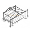 400mm Bolt Truss Arched Roof Truss for Concert Stage Triangle Roof Outdoor Truss System 10x8x8m with 2 Wings-4m