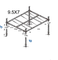 Easy Quick Flat Roof Truss 9.5x7m