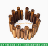 Simulated bark, green plants, flowers, vines, leaves, wrapped in water pipes, decorated with light brown solid wood stakes (1 piece)