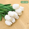Ins Wind Simulation Flower Bouquet Tulip Living Room Table Ornament Fake Dry Flowers Milk White Tulip (50 Branches)
