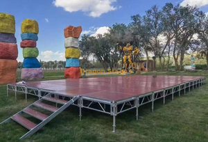 Portable Aluminum 4x4 Plywood Platform Stage Deck 15.86x7.32m