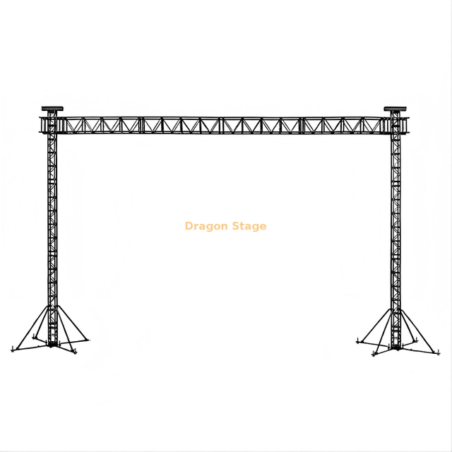 8x8m Professional Aluminum Gantry Truss for LED Screen Support