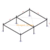 20x30x8m Heavy-Duty Aluminum Ground Support Event Truss System (8m Height) - Double Grid Configuration