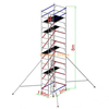 1.35x2x8.5m Aluminum Scaffolding Tower Double Row