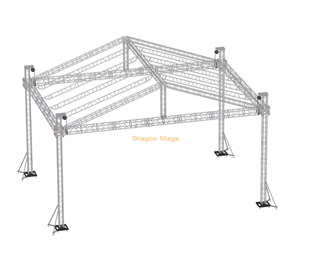 Aluminum Portable Event Party Show Dj Concert Collapsible Stage with Roof Truss 24x10x10m