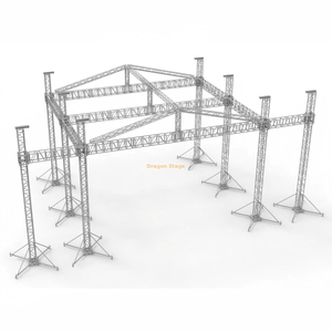 Stage Led Video Wall And Line Array Concert Roof Stage 18x16x14m