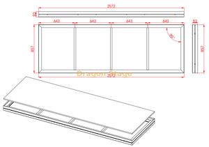 2.572x0.857m Layher Podiums for Stand System