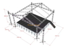 10x10x6m Professional Aluminum Two-Pitched Roof Bolt Truss System