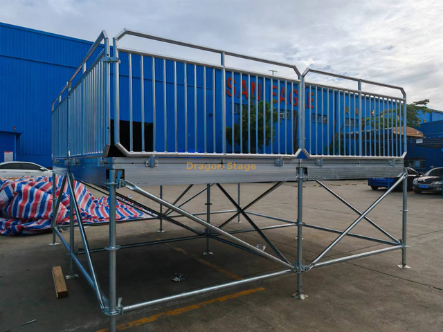 Layher Stage Guardrail for Edge Protection