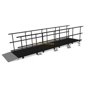 5.49x1.22m Straight Aluminum Event Stage Access Ramp for Weddings & Corporate Events