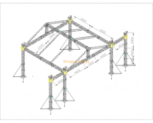 11x7x5m Professional Aluminum Triangular Pitched Roof Structure