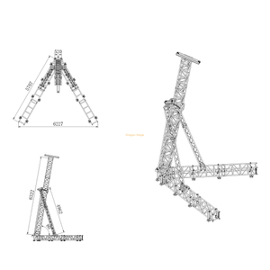 Aluminum PA Tower / Line Array Speaker Truss 8m