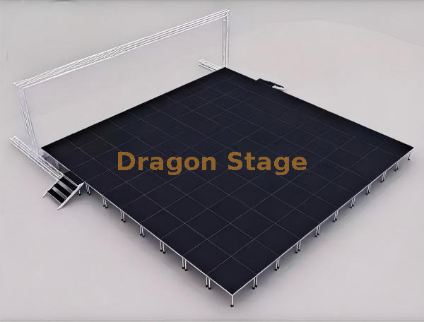 40x40ft Modular Aluminum Stage System with Adjustable Legs