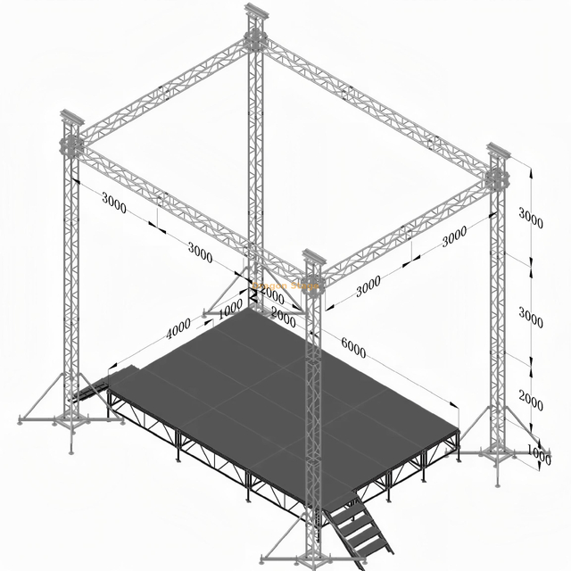 8x6x9m Professional Aluminum Outrigger Wedding & Event Truss System
