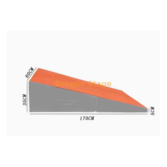 儿童跑酷体适能训练器材全套软体折叠斜坡垫三角垫折叠垫幼儿园跑酷用可折叠斜坡（大号）