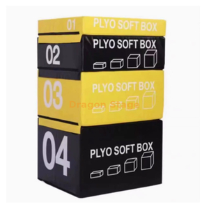 跳箱四合一训练体适能训练组合器材渐进式跳箱健身房训练跳箱器材黄黑组合加重成人款60KG