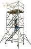 Portable Mobile Double scaffolding with step ladder