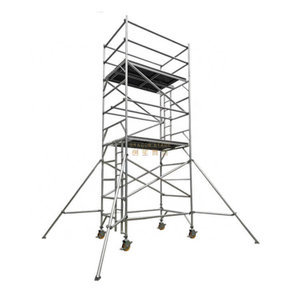 Portable tower feet with ladder