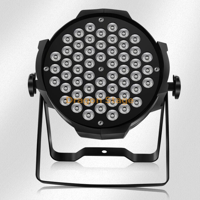 Stage Light 7 Colored Bead Par Light 54 Beads 3 In1 Led Bead 3W Black Sound Control for Event Performance