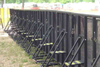 Aluminum Crash Barriers Crowd Control Fence Barrier Black Barricade