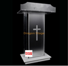 Big Plexiglass Led Microphone Table Church Pulpit Rostrum Desk Table for Preach