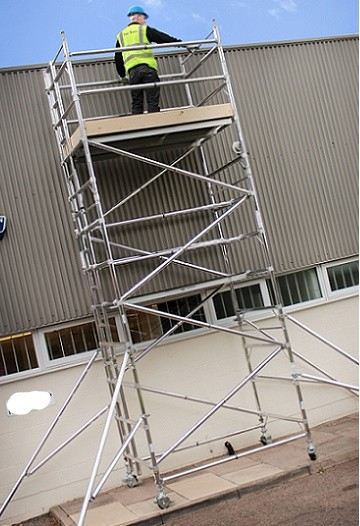 High quality universal EN1004 certification aluminum scaffold tower for stairwell