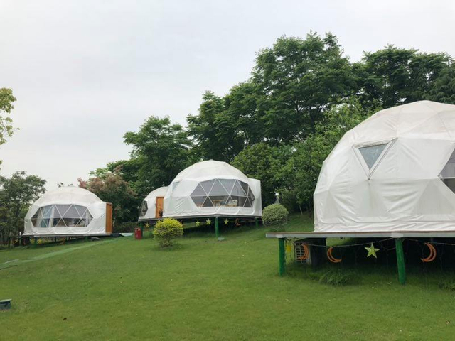 8m diameter igloo geodesic dome steel structure camping tent hotel luxury dome house glamping round dome tent