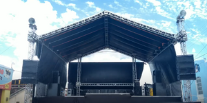 300*300mm aluminum exhibition truss and stage