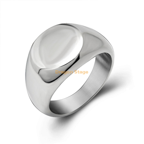 Wholesale Men Design Your Own Steel Blank Ring Custom Made Base Stainless Steel Blank Men Signet Ring