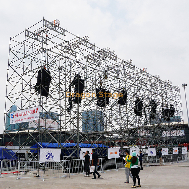 Speaker Truss/Audio Line Array Truss/Layer Truss Iron And Steel Scaffolding for Event Stage 10x8m