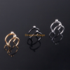 Wholesale Personality Punk Stainless Steel Non Pierced Ear Clip Cuff Earrings