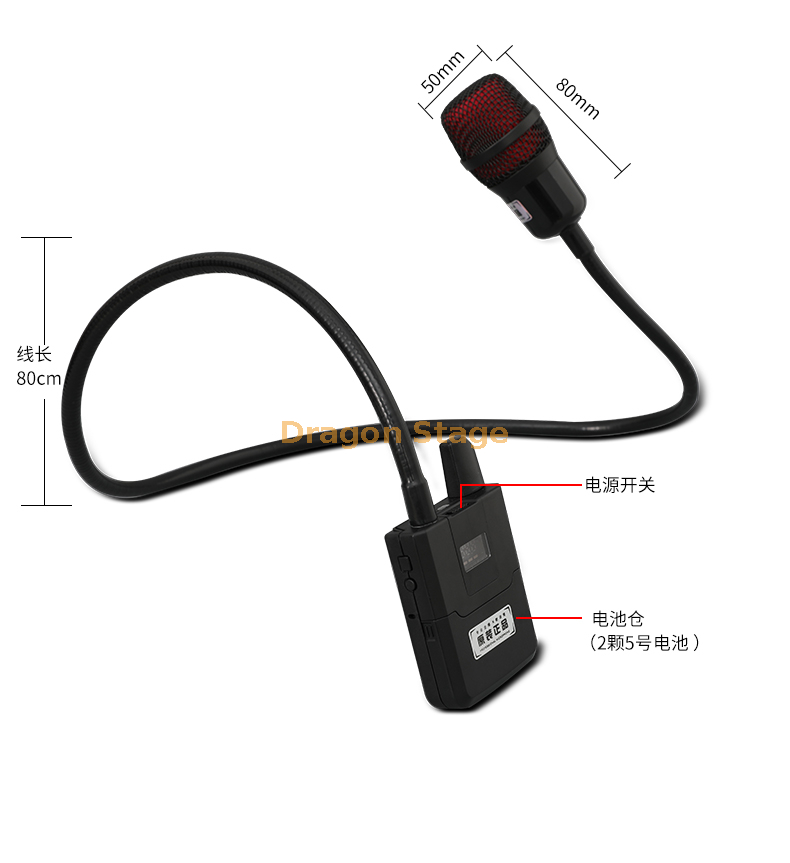 detail of Neck hanging microphone neck hanging guitar self playing and self singing street singing piano wireless microphone1 (5)