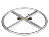 Aluminum 1m（3.28 Ft) Diameter Circular Base Top with Square Profile Cross inside for Truss Aluminium _ 8206 _ Totems & U-Torm