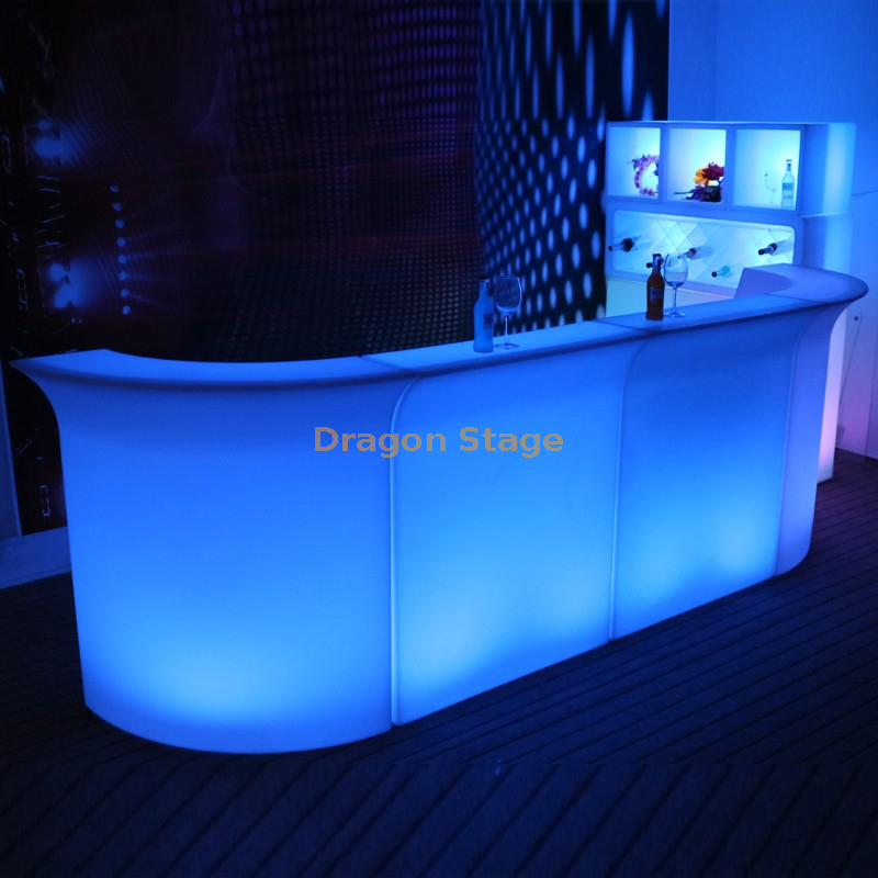 Bar KTV Luminous LED Bar Front Desk Outdoor Creative Activities Personality Movable Cocktail Mixing Table Wine Cabinet