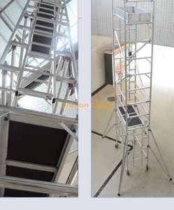 Custom-made quick assembled single aluminum scaffolding