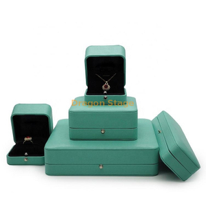 Wooden Box factory customized High Quality Custom Jewelry Ring Box Leather Wedding With Led Light