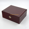 High-end Customized Lacquered Mdf White Wooden Jewelry Gift Box With Lock