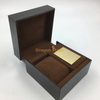 Wooden Box factory customized Wholesale High End Fashion Branded PU Leather Watch Box Case With Gold Plate