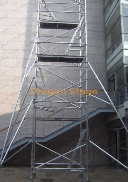 6.14m Aluminum Scaffolding with Hang Ladder inside