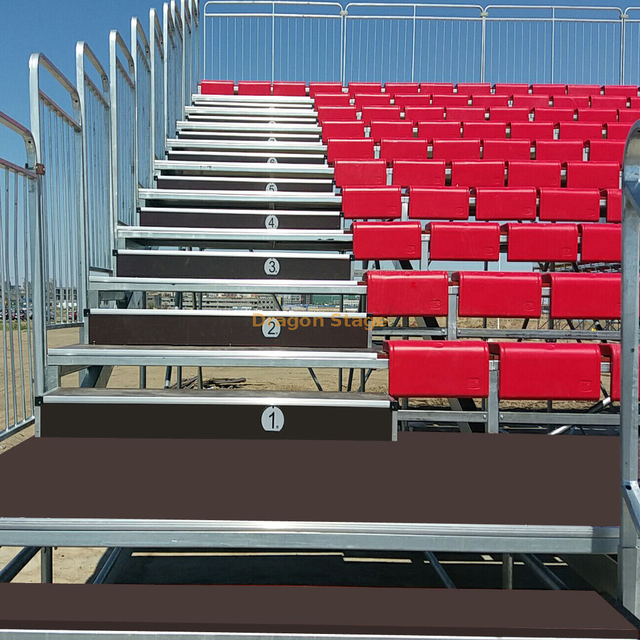 Easy Install Stadium Bleacher Seat Demountable Tribune Seating Grandstand Steel Bleachers Seating