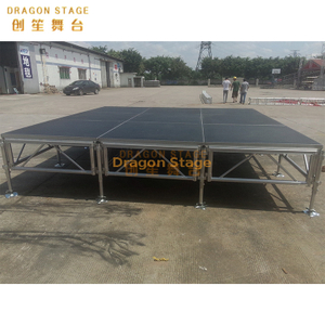 Aluminum Modular Stage Portable DIY Deck for Event 8x4m Height 0.6-1m High